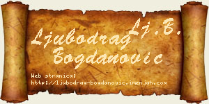 Ljubodrag Bogdanović vizit kartica